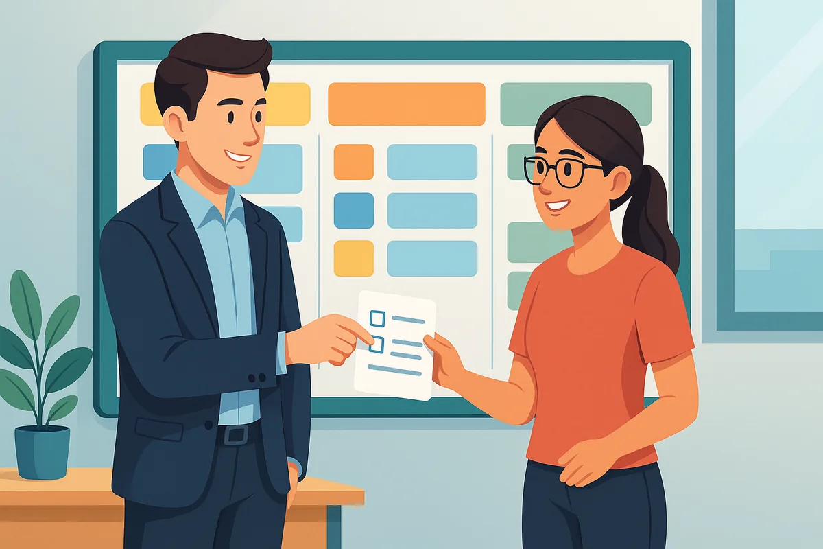 smart Delegation — تفويض مهمة ضمن لوحة كانبان
