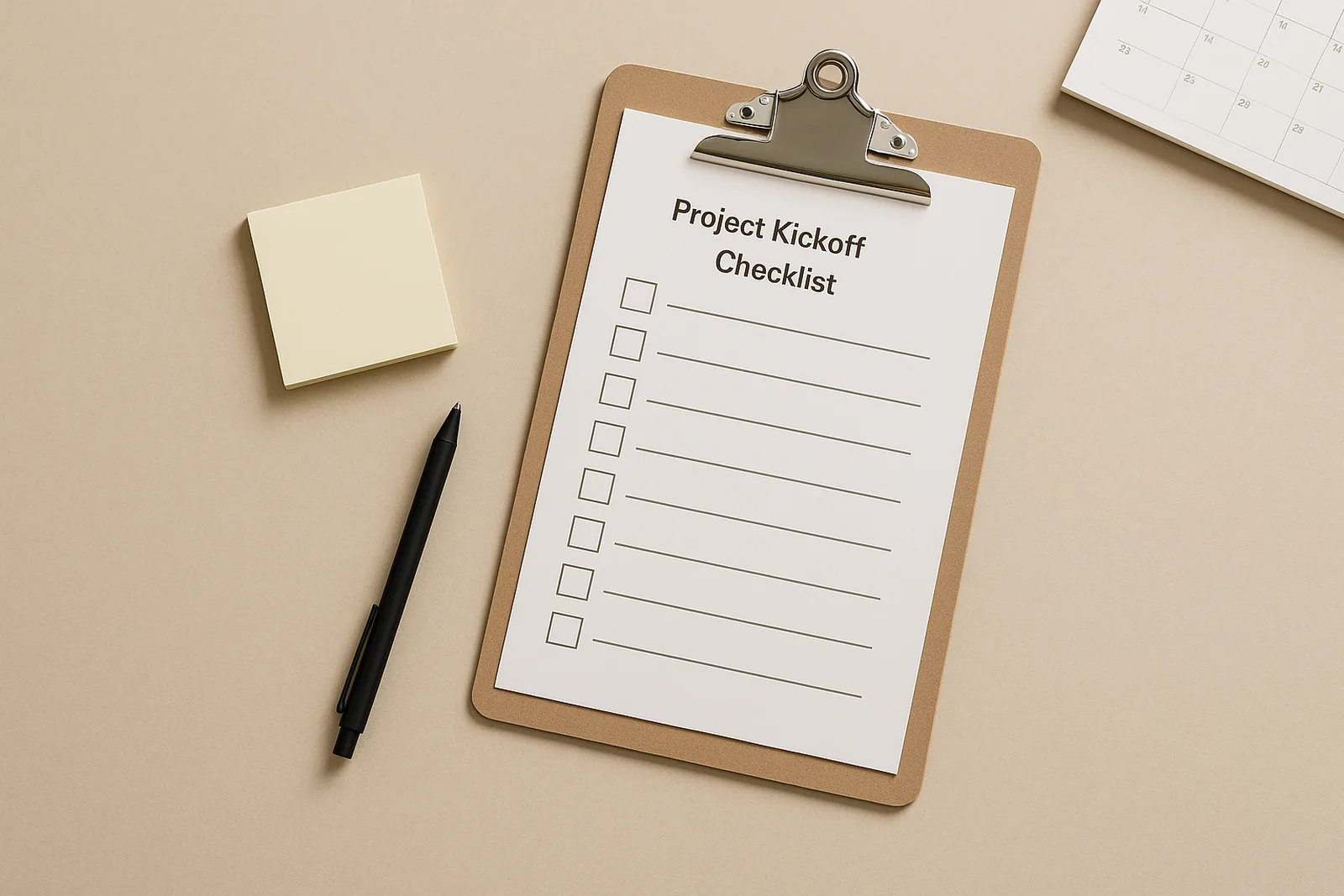 قائمة تحقق لاجتماع الانطلاق في إدارة المشاريع - Project Kickoff Checklist