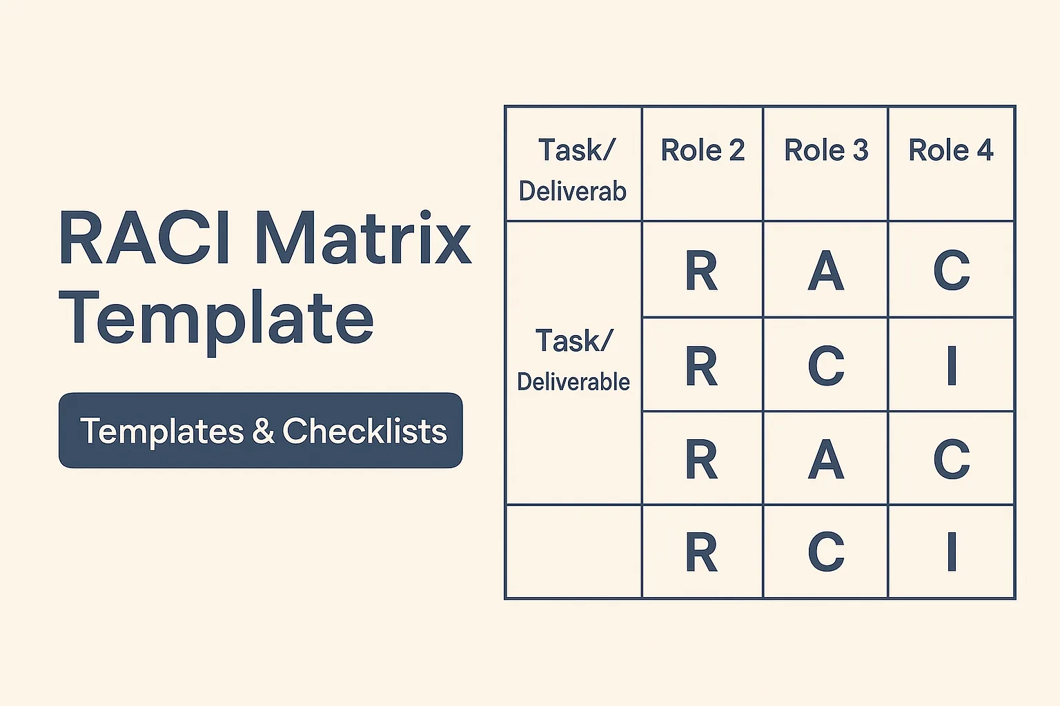 RACI Matrix Template — Templates & Checklists