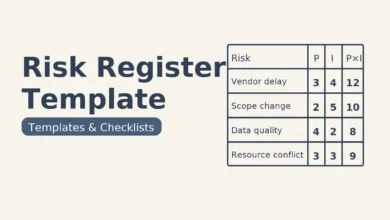 Risk Register Template — قالب سجل المخاطر