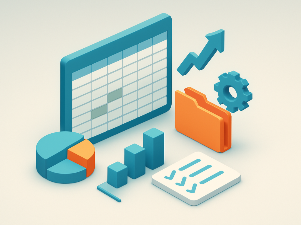 صورة توضيحية لقالب Action Item Tracker