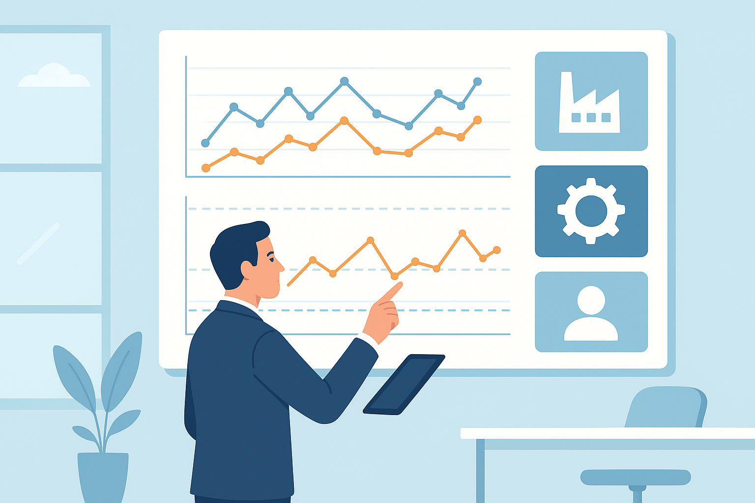 Statistical process control spc quality dashboard
