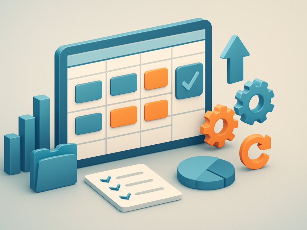 صورة توضيحية لقالب Kanban Workflow Board