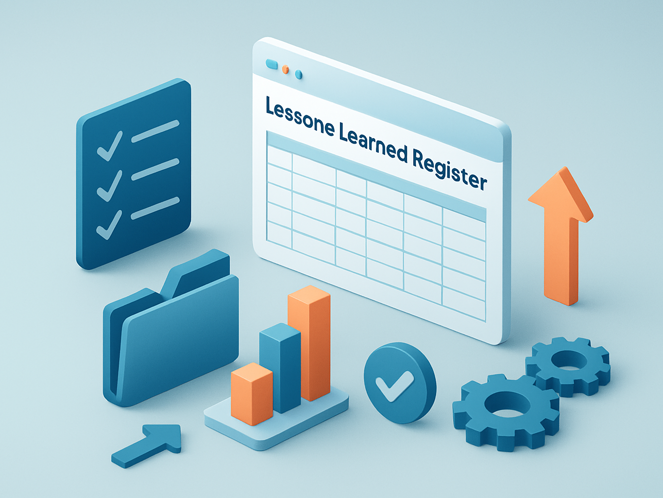 صورة توضيحية لقالب Lessons Learned Register