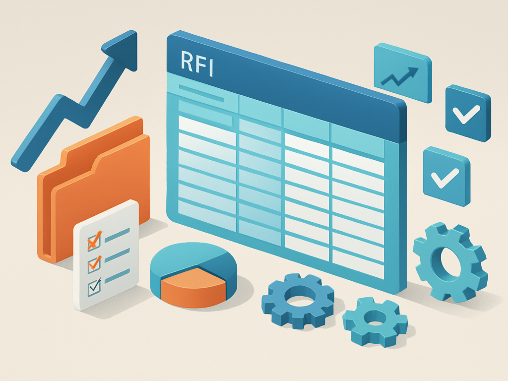 صورة توضيحية لقالب Request for Information (RFI) Log
